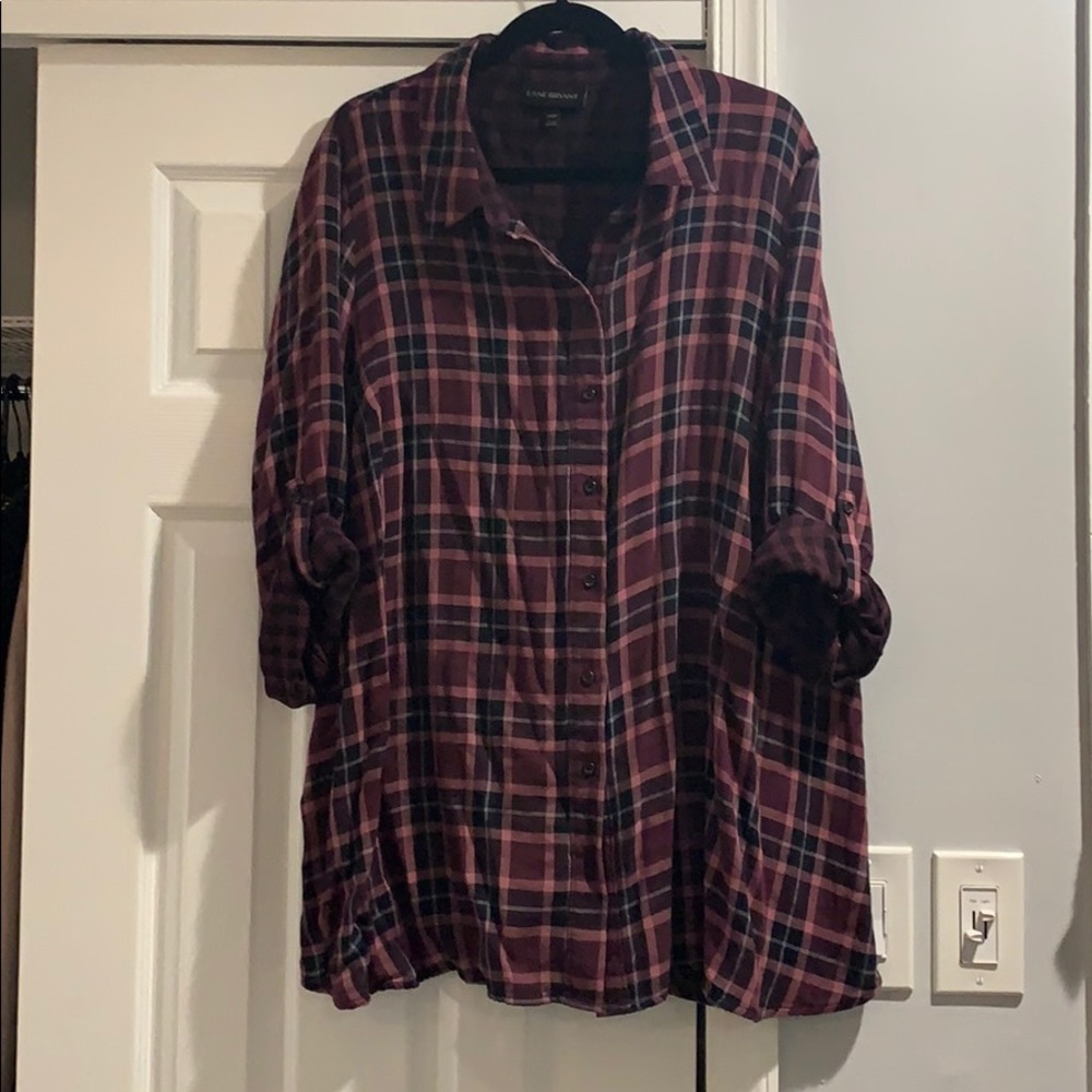Lame Bryant Button Down Flannel
